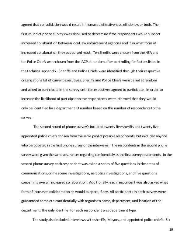 thesis on law enforcement
